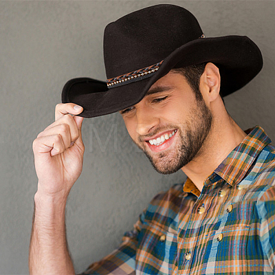 Crystal Rhinestone Southwestern Cowboy Hat Belt DIY-WH0401-99-1