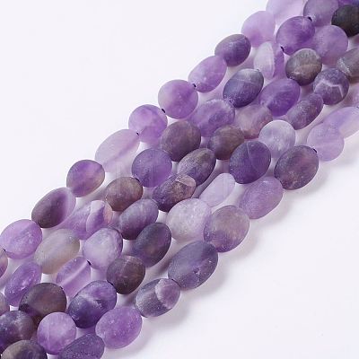 Natural Amethyst Bead Strands G-J374-02-1