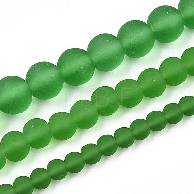 Transparent Glass Beads Strands GLAA-T032-T8mm-MD07-1