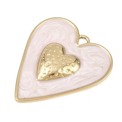 304 Stainless Steel Enamel Pendants STAS-G392-03G-01-1