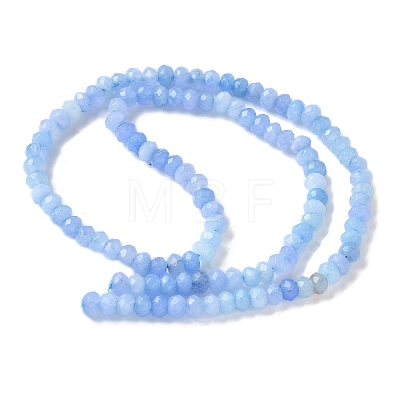 Dyed Natural Malaysia Jade Rondelle Beads Strands G-E316-2x4mm-60-1