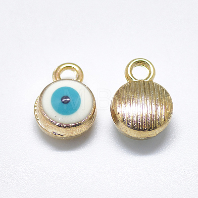 Light Gold Plated Alloy Charms ENAM-S117-27C-1