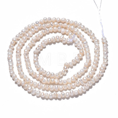Natural Cultured Freshwater Pearl Beads Strands PEAR-N013-02H-1