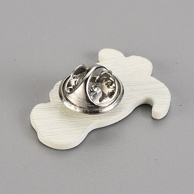 Spray Painted Alloy Brooches JEWB-S011-128-RS-1