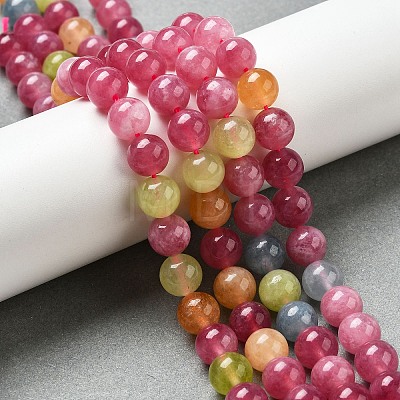 Dyed Natural Malaysia Jade Beads Strands G-G021-02B-16-1