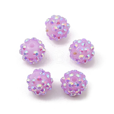 AB-Color Resin Rhinestone Beads RESI-S315-10x12-10-1