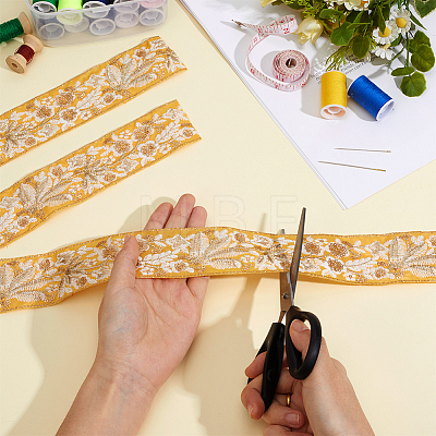 5Yards Polyester Lace Ribbon OCOR-ME0001-89A-1