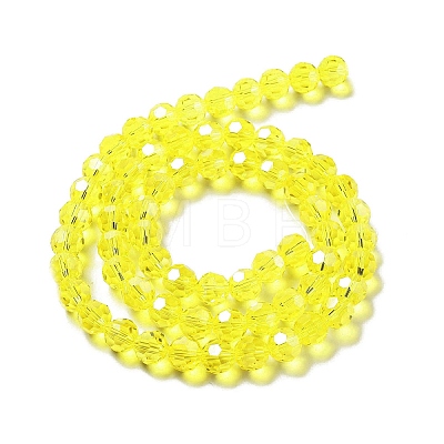 Electroplate Transparent Glass Beads Strands EGLA-A035-T8mm-A03-1