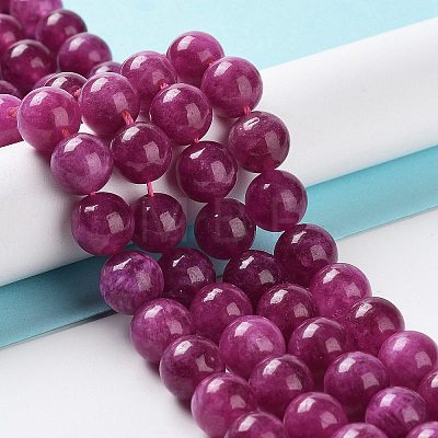 Dyed Natural Malaysia Jade Beads Strands G-G021-02C-03-1