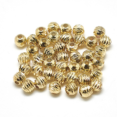 Brass Spacer Beads KK-T032-189G-1