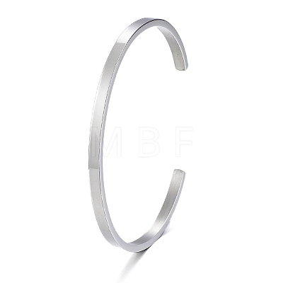 Tarnish Resistant 304 Stainless Steel Cuff Bangles BJEW-K173-02P-1