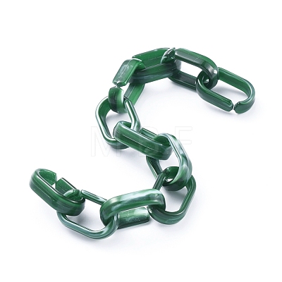 Handmade Acrylic Cable Chains AJEW-JB00535-03-1