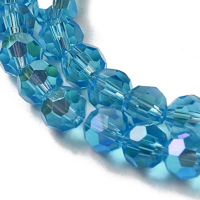 Electroplate Transparent Glass Beads Strands LS-EGLA-A035-T6mm-L08-1