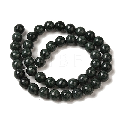 Natural Black Jade Beads Strands X-G-H067-A03-6MM-1