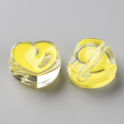 Transparent Enamel Acrylic Beads TACR-S155-004H-1