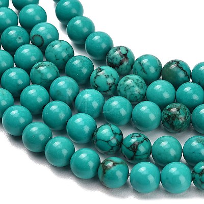 Natural Howlite Beads Strands G-Z149-A01-6mm-1