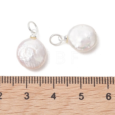 Natural Baroque Pearl Keshi Pearl Pendants PALLOY-JF05372-1