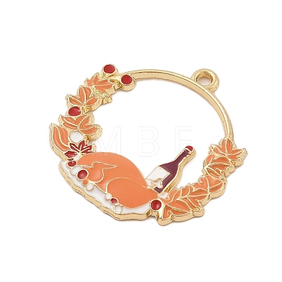 Thanksgiving Day Alloy Enamel Pendants FIND-Z064-03I-1