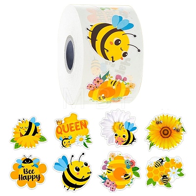 500Pcs Special-shaped Paper Self-Adhesive Stickers AJEW-S089-06A-1