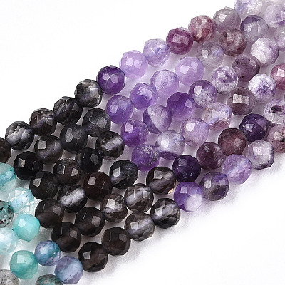 Natural Mixed Gemstone Beads Strands G-D080-A01-02-23-1