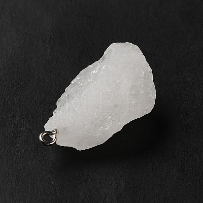 Raw Rough Natural Quartz Crystal Pendants G-A028-01H-1