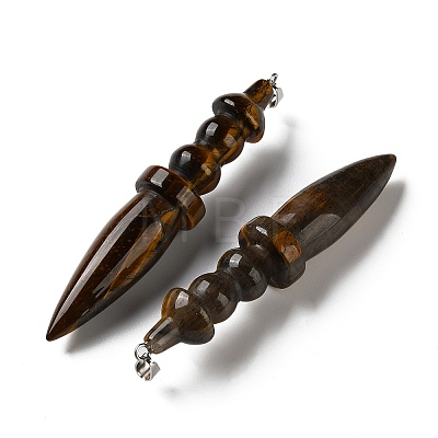 Natural Tiger Eye Big Pendants G-H338-03P-04-1