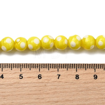 Handmade Lampwork Beads LAMP-D002-8mm-01D-1