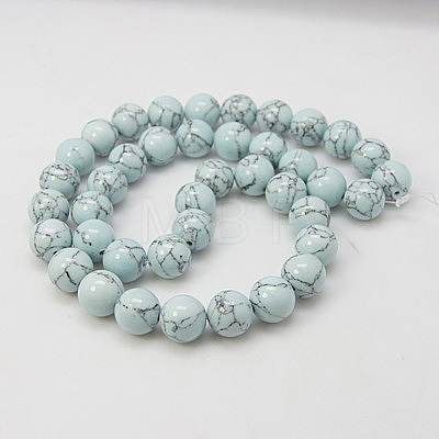 Synthetic Turquoise Beads Strands TURQ-H038-10mm-XXS20-1