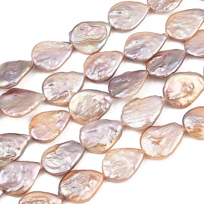 Dyed Natural Baroque Keshi Pearl Beads Strands PA-CBAFEE8-06-1