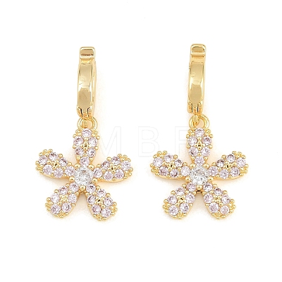 Brass Micro Pave Cubic Zirconia Pendants CU-CBAA6E8-14G-05-1