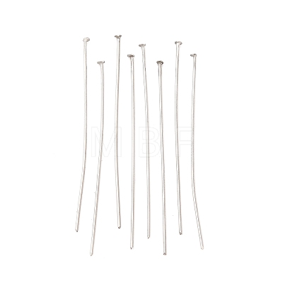 Tarnish Resistant Jewelry Tools and Equipment Decorative Stainless Steel Flat Head Pins X-STAS-E023-0.6x40mm-1