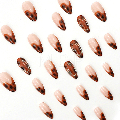 Leopard Print Resin Full Cover Press On False Nails MRMJ-WH20008-25-1