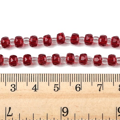Transparent Glass Beads Strands GLAA-P076-01A-03-1