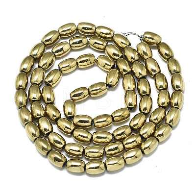 Electroplate Non-magnetic Synthetic Hematite Beads Strands G-S352-53B-01-1