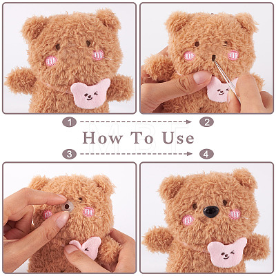 Plastic Dog Noses Crafts DIY-TA0001-32-1