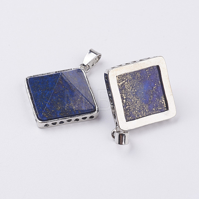 Natural Lapis Lazuli Pendants G-E442-02O-1