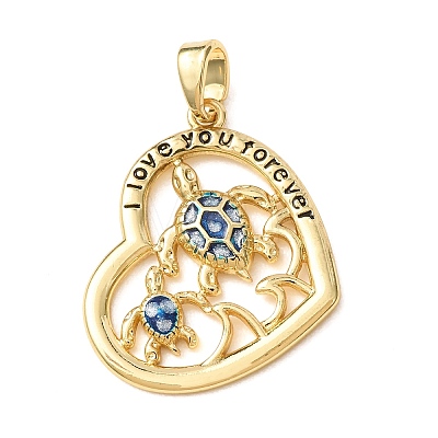 Mother's Day Brass Enamel Pendants KK-CBA5C1E-02G-1