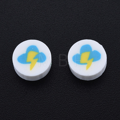 Handmade Polymer Clay Beads CLAY-N011-81B-1