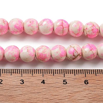 Synthetic Turquoise Dyed Beads Strands G-E594-24O-1