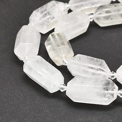 Natural Quartz Crystal Beads Strands G-F715-061-1