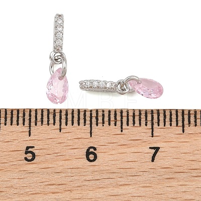 SHEGRACE Brass Micro Pave Cubic Zirconia Charms XGRQ5K163-824P-A-1