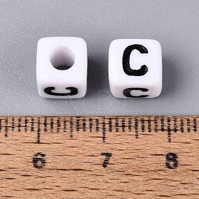 Opaque Acrylic Beads SACR-N020-04A-C-1