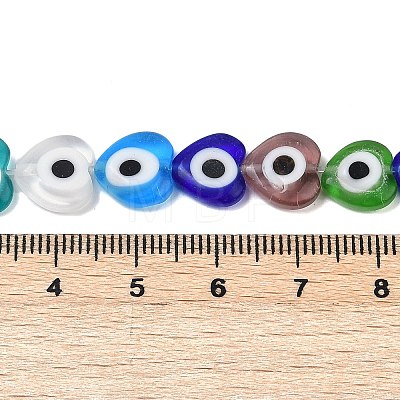 Handmade Evil Eye Lampwork Beads Strands LAMP-G166-05B-02-1