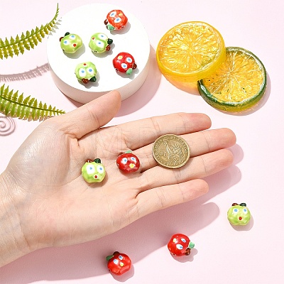5Pcs Handmade Porcelain Beads PORC-YW0001-68A-1