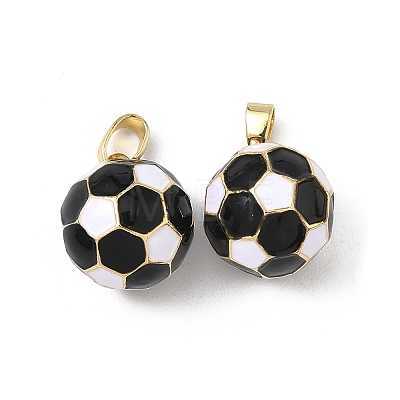 Brass Enamel Charms KK-F924-06G-1
