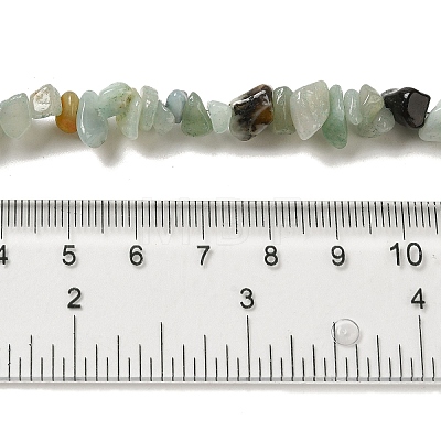 Natural Flower Amazonite Chips Beads Strands X-G-M205-12-01-1