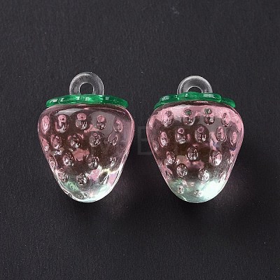 Transparent Acrylic Pendants X-OACR-C003-02B-1