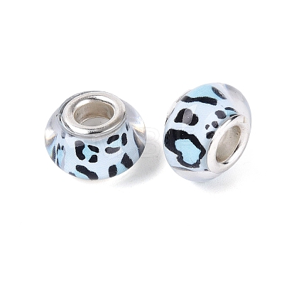 Opaque Resin European Beads RESI-N044-03S-05-1