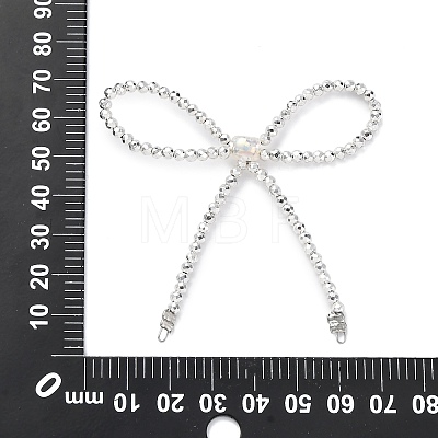 Alloy & Glass Bowknot Chandelier Component Links PALLOY-D360-01I-1