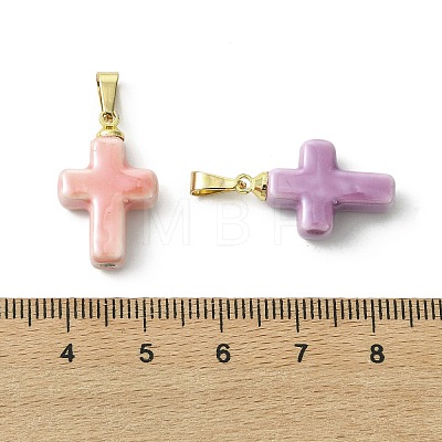Handmade Porcelain Pendants PALLOY-JF05616-02-1